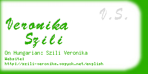 veronika szili business card